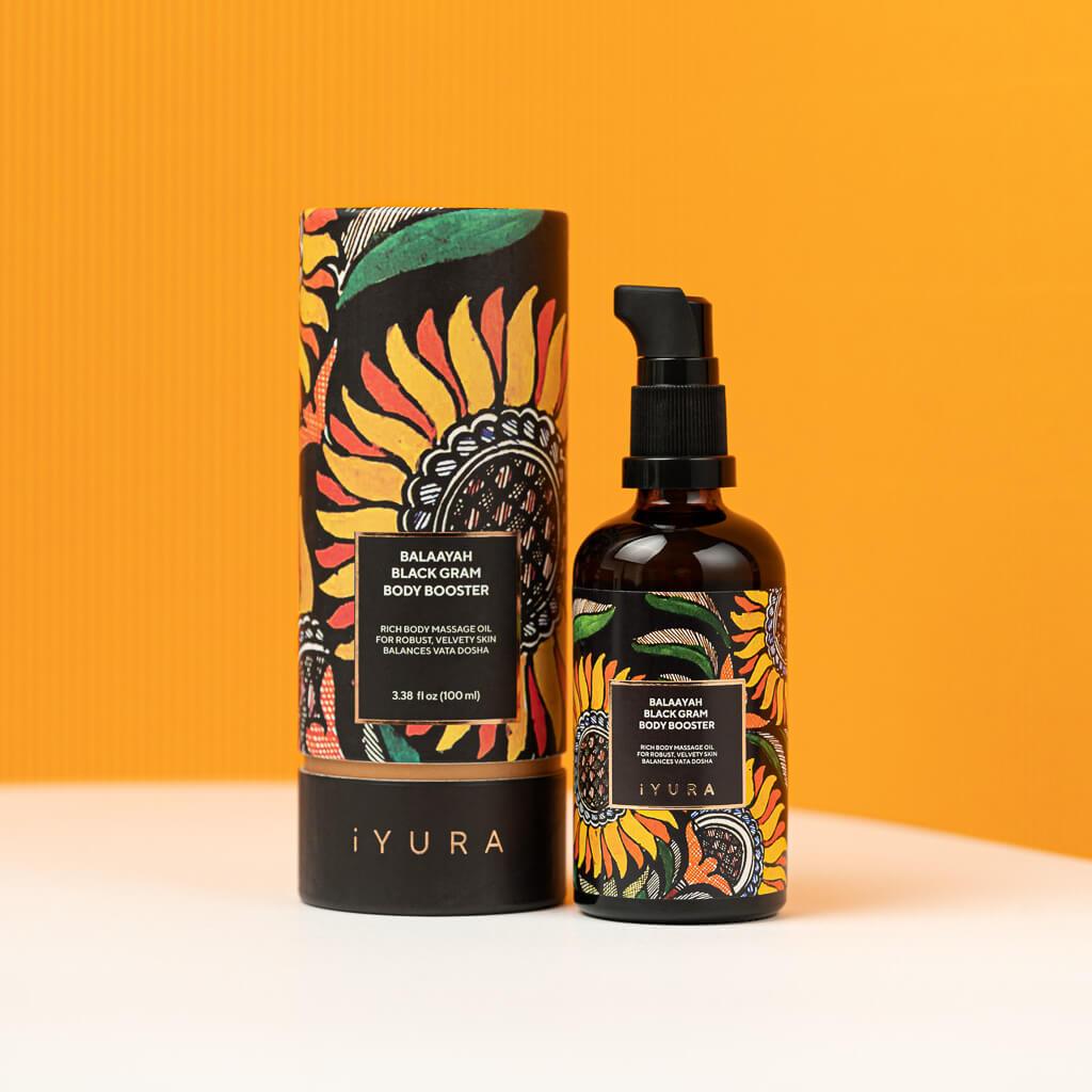 Balaayah Black Gram Body Booster - عبوة من 2 زيت للجسم iYURA