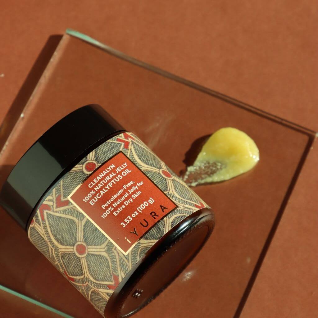 Cleanalyn Natural Jelly: Eucalyptus - عبوة من 2 - جيلي طبيعي 100% خالٍ من البترول، جيلي طبيعي للبشرة شديدة الجفاف جيلي طبيعي iYURA