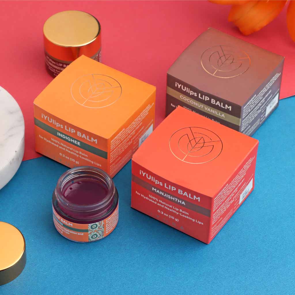 iYUlips iYUlips مرطب شفاه أيورفيدا طبيعي 100٪ بلسم شفاه iYURA