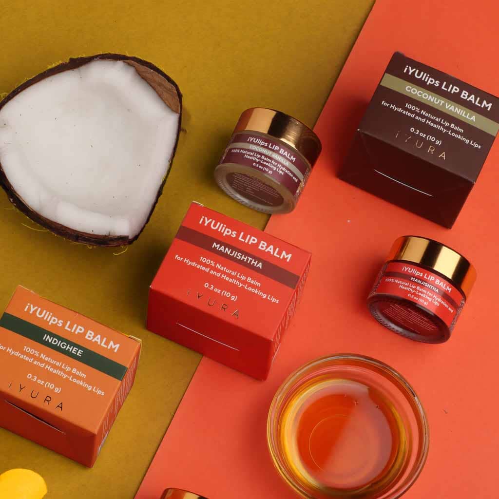iYUlips iYUlips مرطب شفاه أيورفيدا طبيعي 100٪ بلسم شفاه iYURA