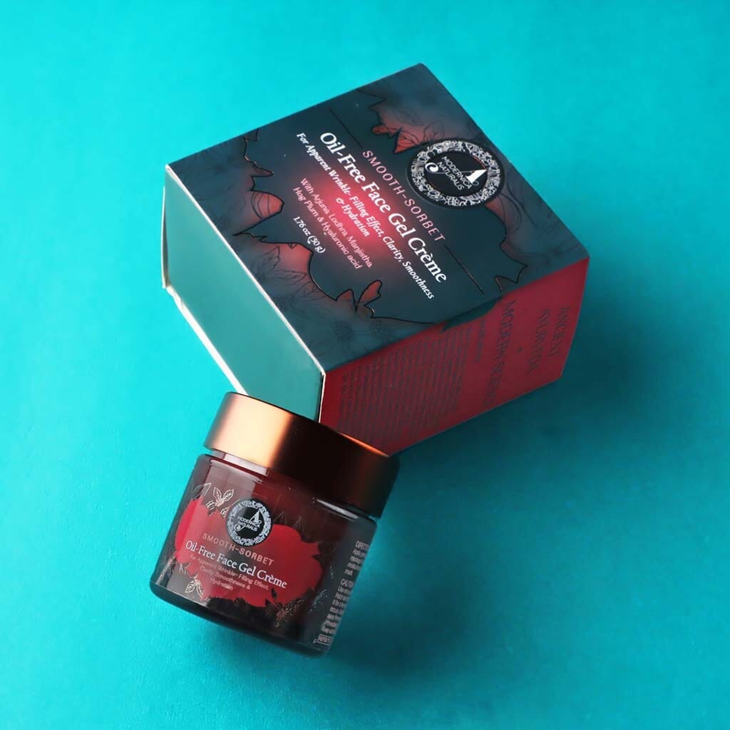 سموث-سوربت | كريم جل للوجه خالي من الزيوت | لتأثير واضح لملء التجاعيد والنقاء والنعومة والترطيب - عبوة من 2 لوشن ومرطب A Modernica Naturalis