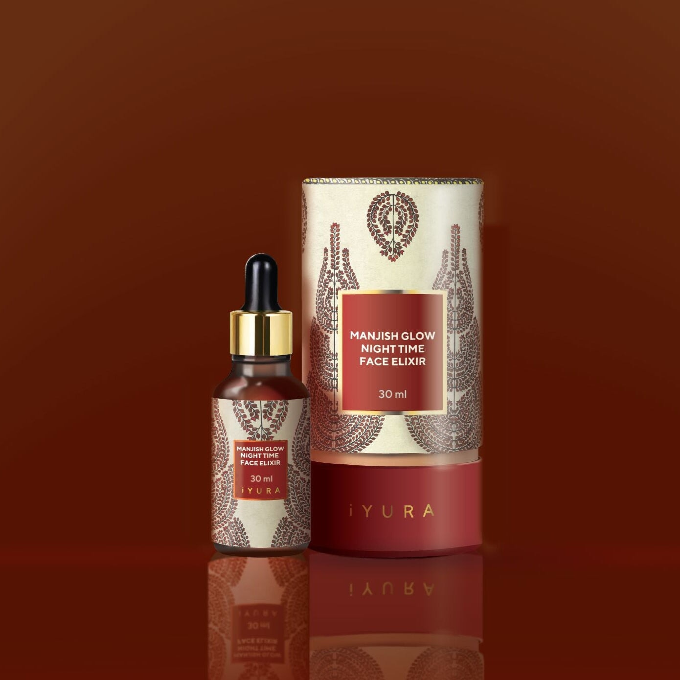 Manjish Glow Elixir - زيت أيورفيدا الليلي للوجه - 30 مل 