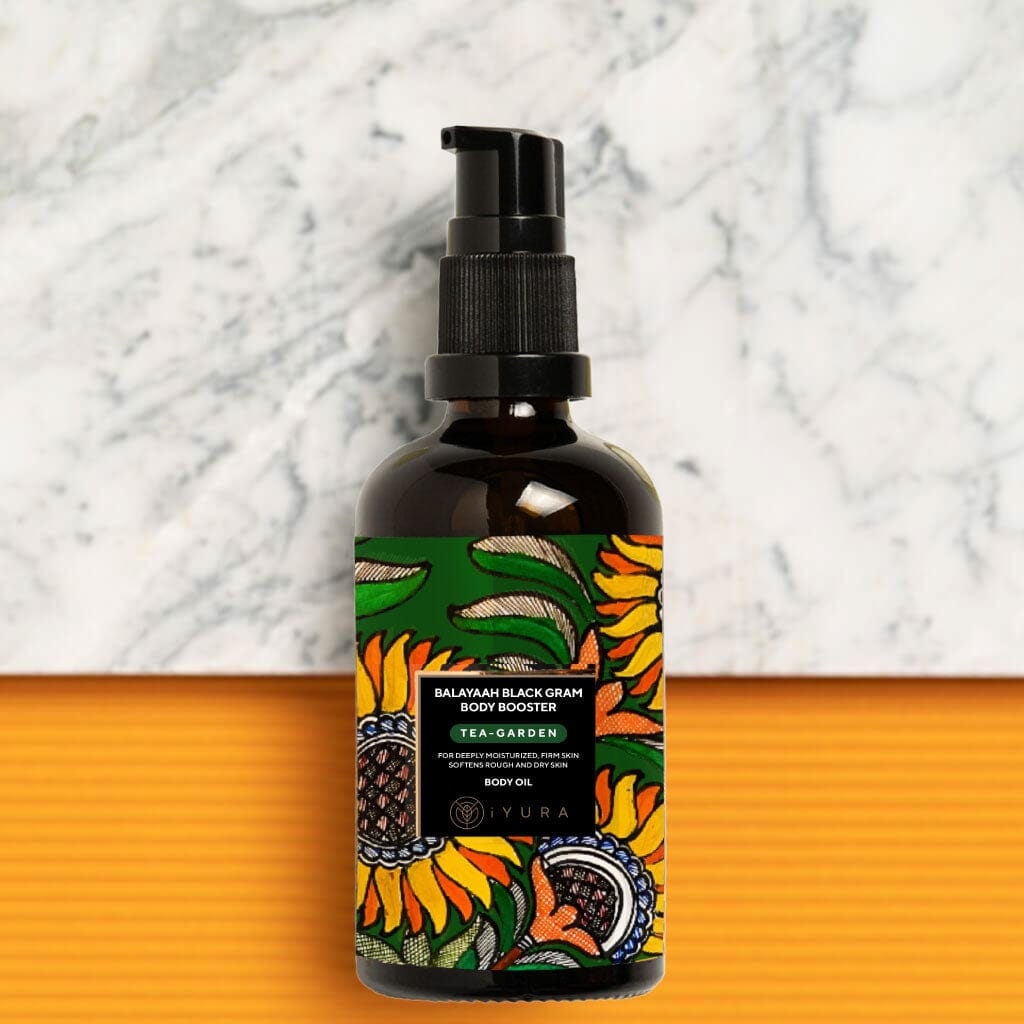 Balaayah Black Gram Body Booster بزيت الجسم بخلطة شاي-جاردن بزيت الجسم iYURA 