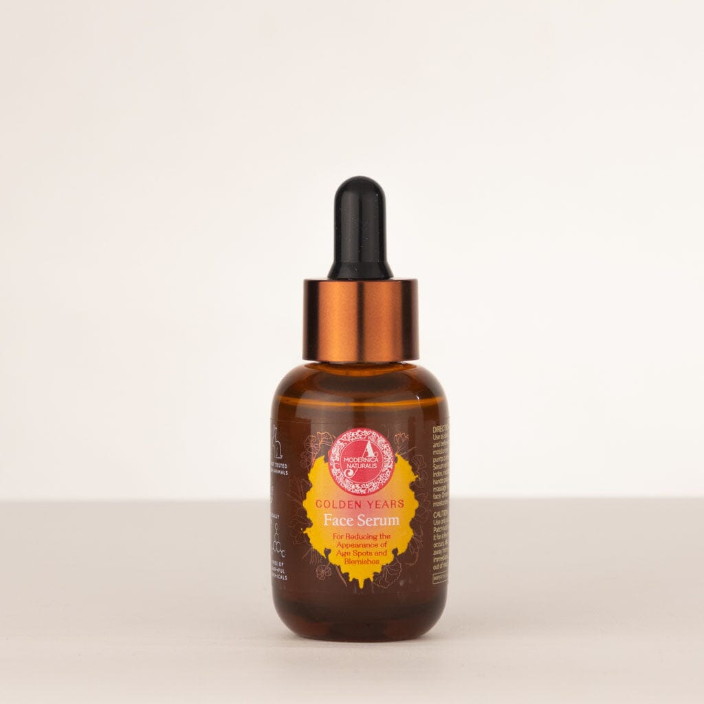 إن-جولدنGolden Years - Face Serum لعلاج بقع التقدم في السن، بشرة صافية ومظهر الوجه الذي لا يبدو عليه التجاعيد سيروم A Modernica Naturalis 
