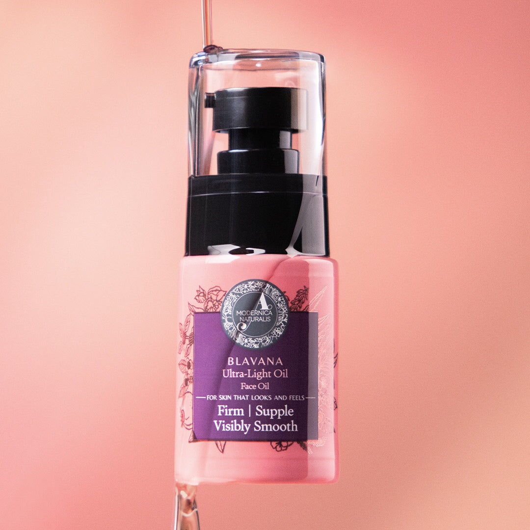 Blavana Ultra-Light Face Oil – Moisturizes, Softens, Firms Dry, Aging, Crepey Skin - Revolutionary Formula with Black Gram – Best Face Oil for Firm, Supple and Smooth Looking Skin – With Clinically Tested Ingredients 