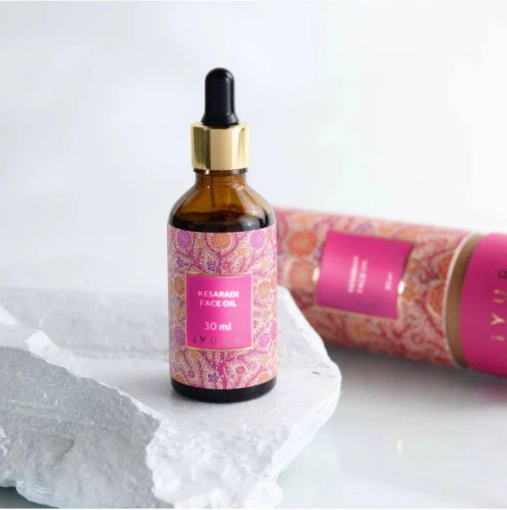 Kesaradi Oil For Dull Skin – 3-Drop Glow Treatment with Saffron & Rose 