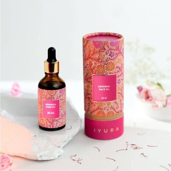 Kesaradi Oil For Dull Skin – 3-Drop Glow Treatment with Saffron & Rose