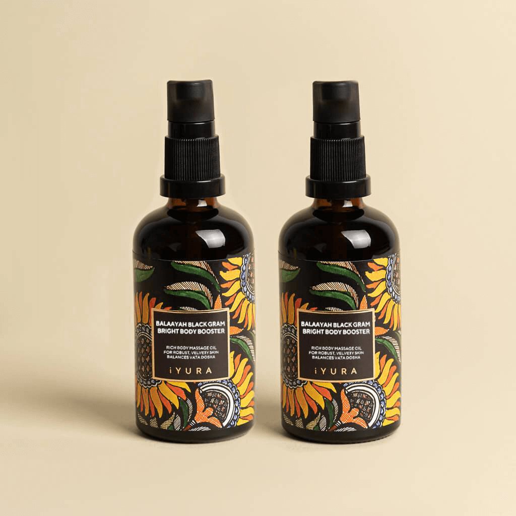 Balaayah Black Gram Bright Body Booster – חבילה של 2 – הבהרה כפולה ומיצוק