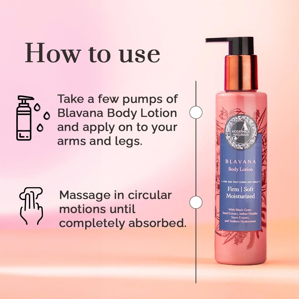 Blavana Body Lotion - מלחלח, מרכך, ממצק עור יבש, מזדקן וקרמי - פורמולה מהפכנית עם גרגר שחור - קרם הגוף הטוב ביותר לעור גוף בוגר - עם רכיבים מוכחים קלינית קרם גוף וקרם לחות A Modernica Naturalis 