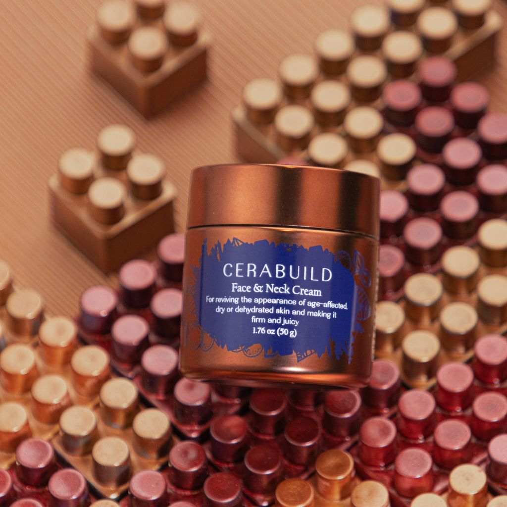 Cerabuild Face and Neck Cream - משקם ומגן על הלחות שאבדה לעורך בעזרת פיטו-סרמידים - חבילה של 2 קרם לחות ותחליב גוף A Modernica Naturalis 