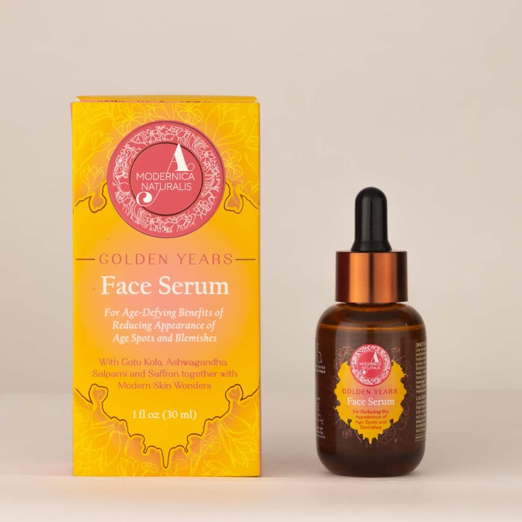 en- Golden Years - Face Serum סרום פנים לכתמי גיל, גוון עור נקי ומראה נקי מהקמטים A Modernica Naturalis 